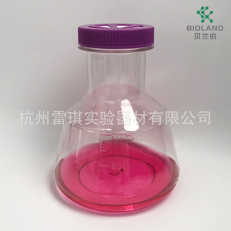 贝兰伯，FPB07-3000 一次性无菌摇瓶 滤膜盖 3升 1个/包 6个/箱