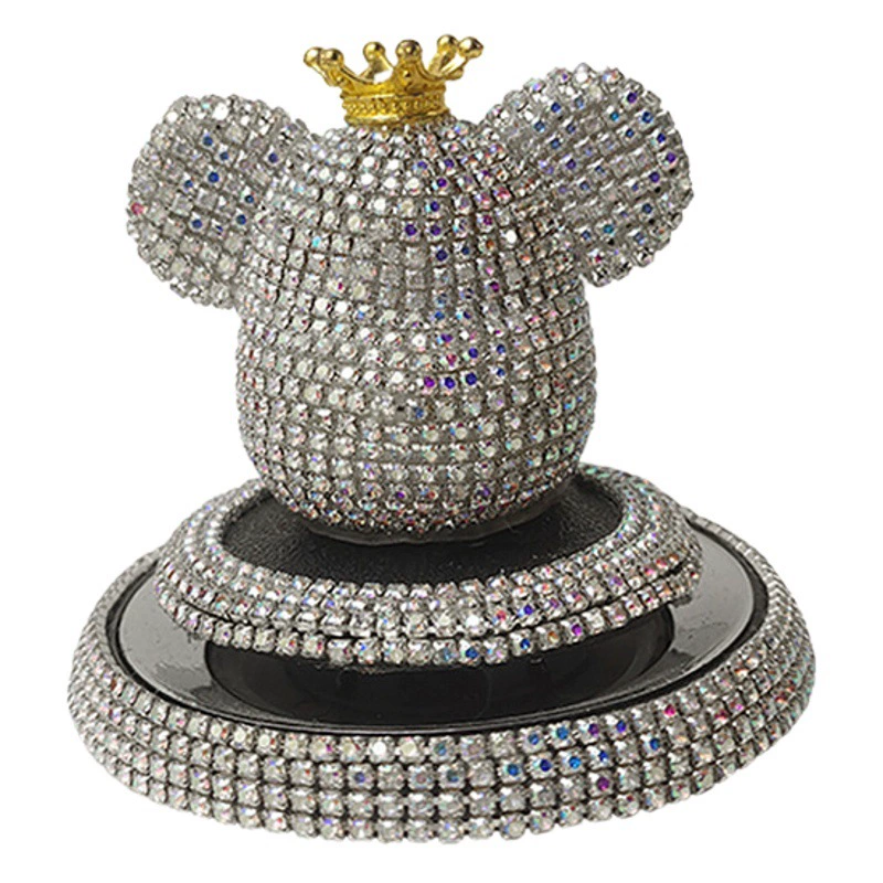 Милый Полный Бриллиант большая голова медведь автомобиль ароматерапия украшение автомобильный парфюм центральная консоль украшение пара креативные автомобильные аксессуары