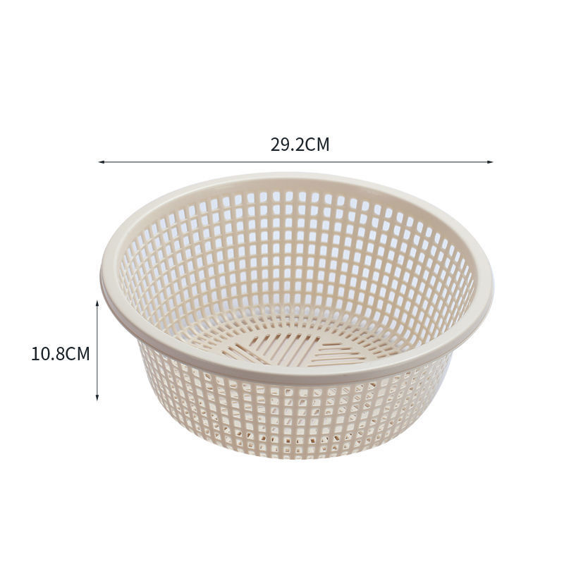 Cesta de drenaje gruesa Cesta de lavado de platos de plástico Cesta de lavado de arroz doméstica Cesta de frutas Cesta de cocina Cesta de lavado de platos gruesa