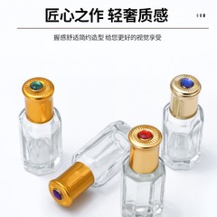 透明3ml八角ボールボトル9mlガラスマッサージエッセンスビーズボトル12ml香水精油分注サンプル