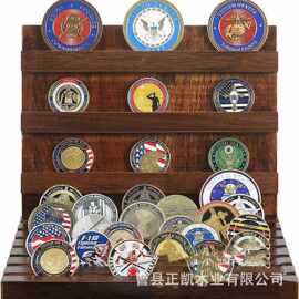 跨境奖牌收纳架纪念银币展示架游戏挑战币收藏架徽章勋章展示架