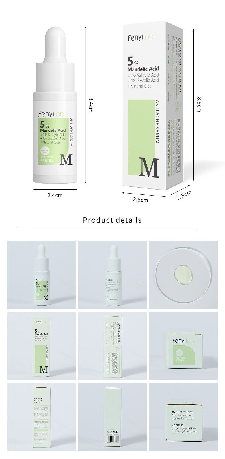 FENYI LAB Fenitol Acid Essence 17ml Facial Care Moisturizing and Hydrating Cross-border Skin Care Product undefined
