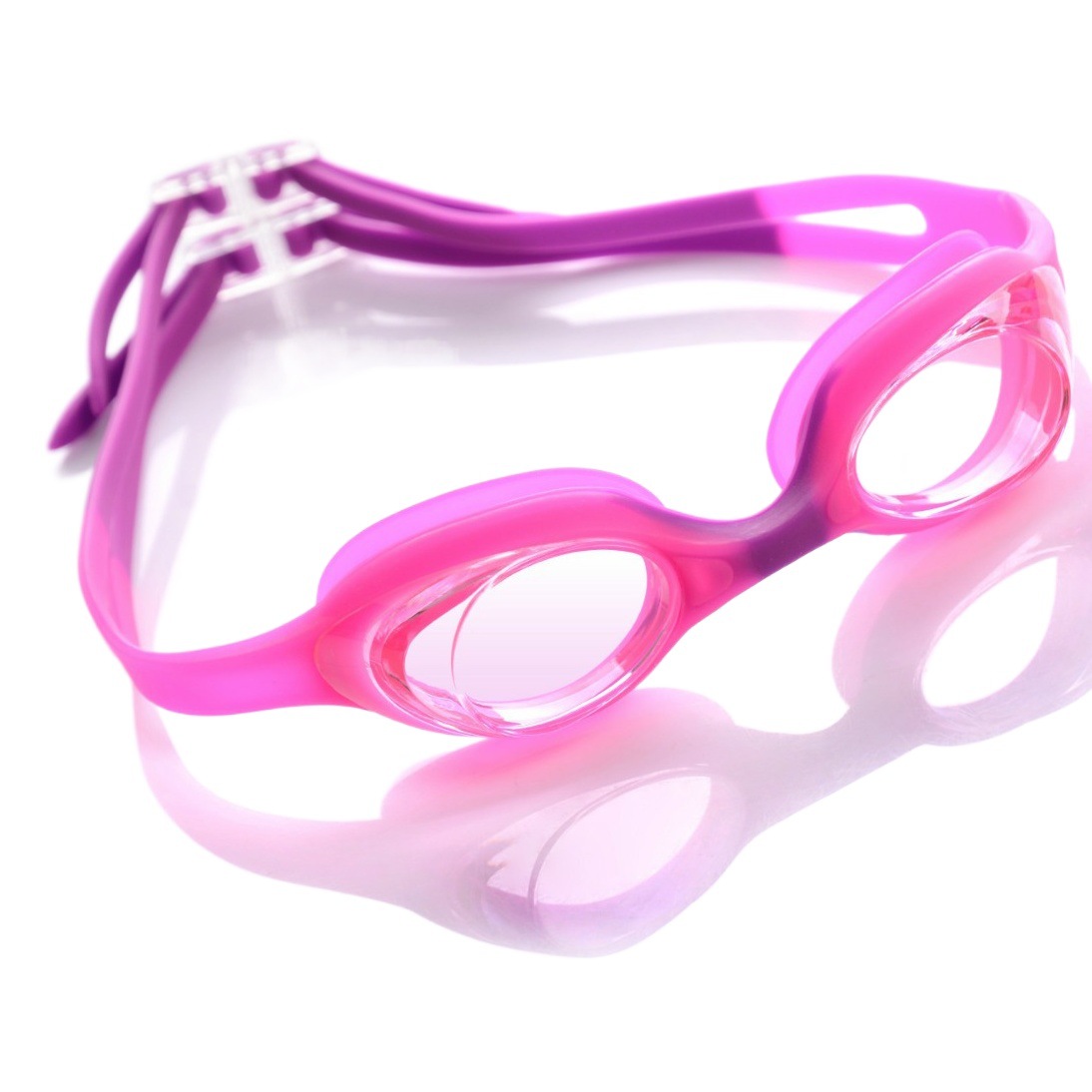 Gafas de Natación Infantil de Marco Grande Modelo 1300 de Silicona y PC, Antivaho y HD