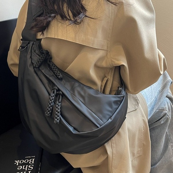 Borsa a tracolla da donna di strada, alla moda, versatile, con membrana, borsa a tracolla, a forma di gnocco_voghion.com