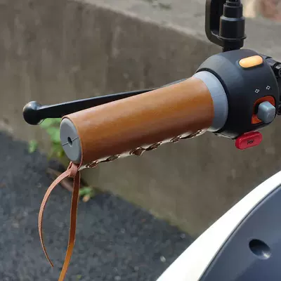 Strawberry Bear Leather Handlebar Handlehold cover