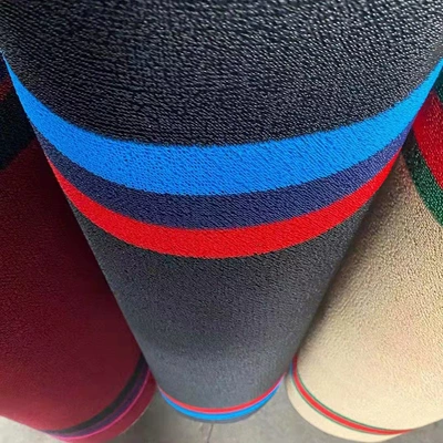 non-slip foot mat solvent-free Teslin | Universal Foot Pad - shu-xian-silk-gray-blue-and-red-stripes-10512-m