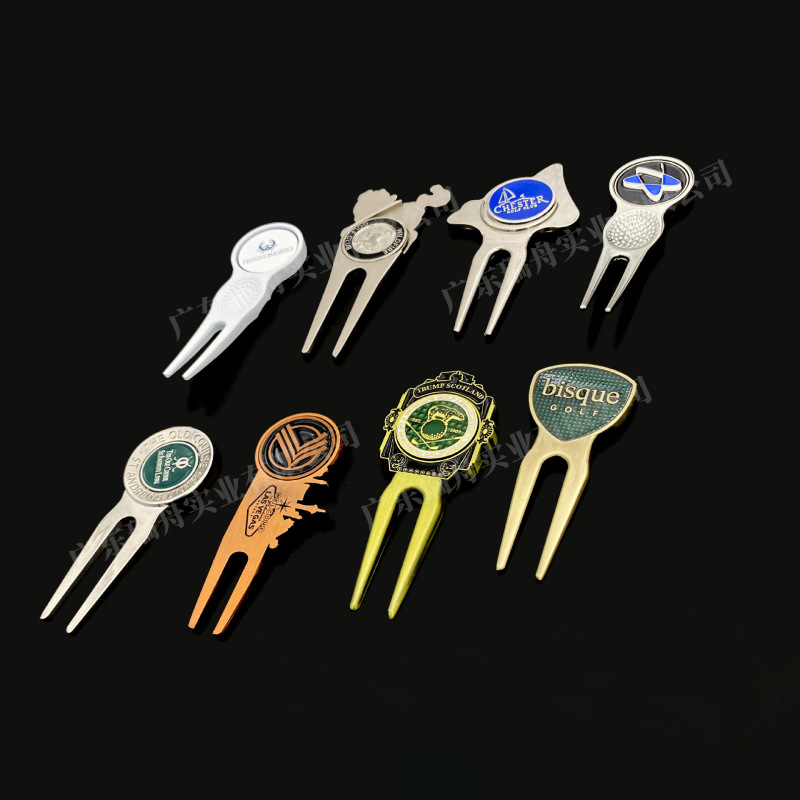 メタルグリーンボールフォーク製造スポーツ用品メーカーのカスタマイズされたゴルフメタルキャップクリップボールマーカー加工アイデア|undefined