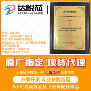 SM5206  ���� ESOP-8,DFN2X2-8  1A/30V �늳ؾ��Գ��оƬ