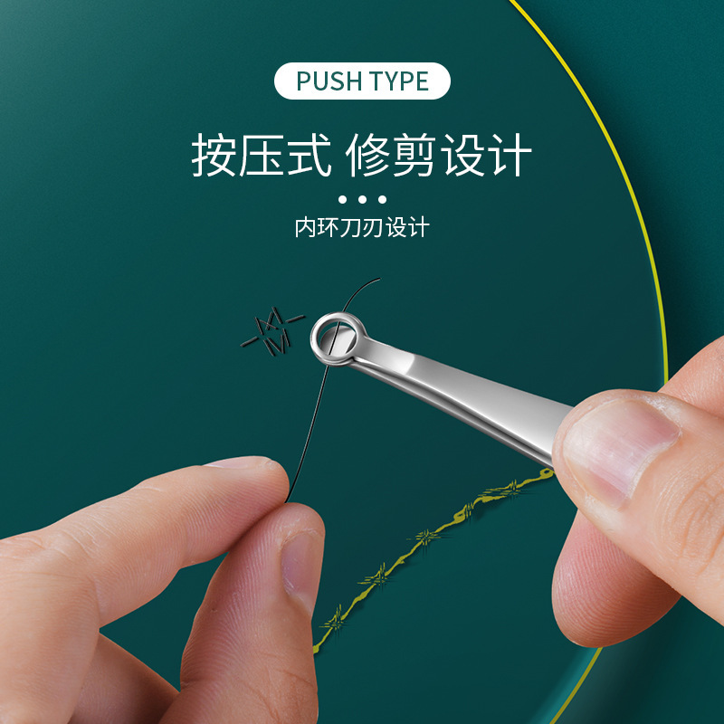 Pequeña generación de cabello manual redondo de acero inoxidable nariz recortador de pelo nasal para hombres regalos tijeras de corte de pelo nasal