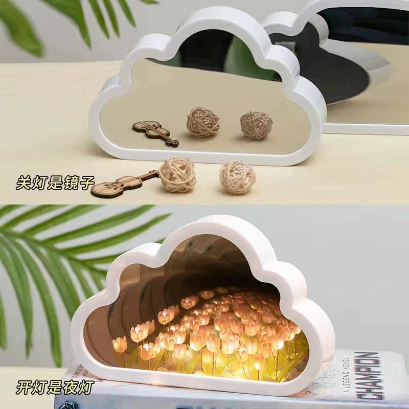 Yun Duo лилии Flower Sea Little Night Light Creative DIY Bouquet Birthday Gifts Send Girls Qixi Teacher's Day