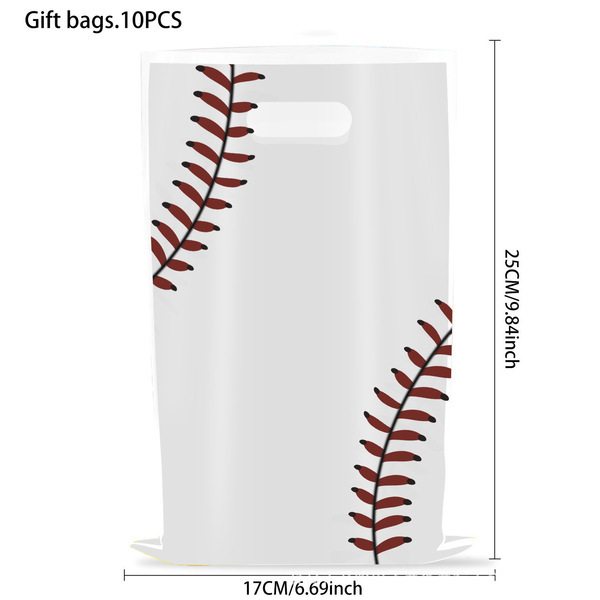 国境を越えた粉犬爪パーティーギフトバッグラグビー漫画ギフトバッグプラスチックキャンディーバッグ誕生日パーティー装飾品