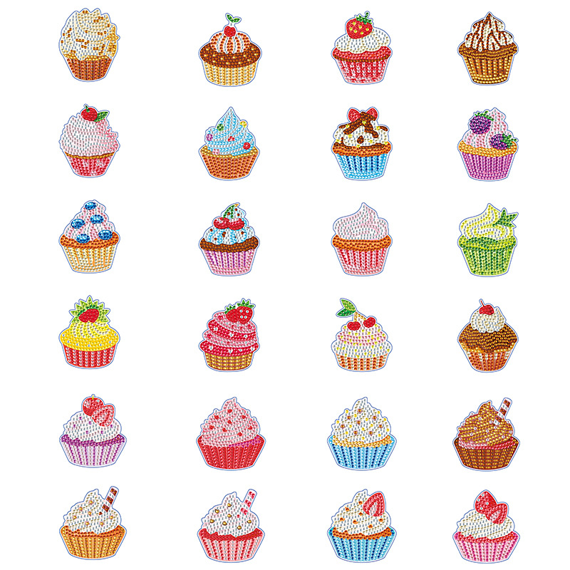 Transfronterizo Amazon creativo refrigerador pegatinas 5D completo di di dibujos animados pegatinas magneticas al por mayor pegatinas magneticas taladro de cristal