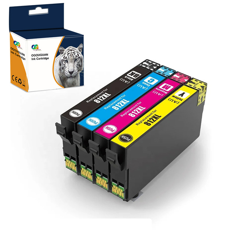 Octopus compatible with Epson T 812 812XL wf-7820 wf-7840 ec-c7000 printer ink cartridge
