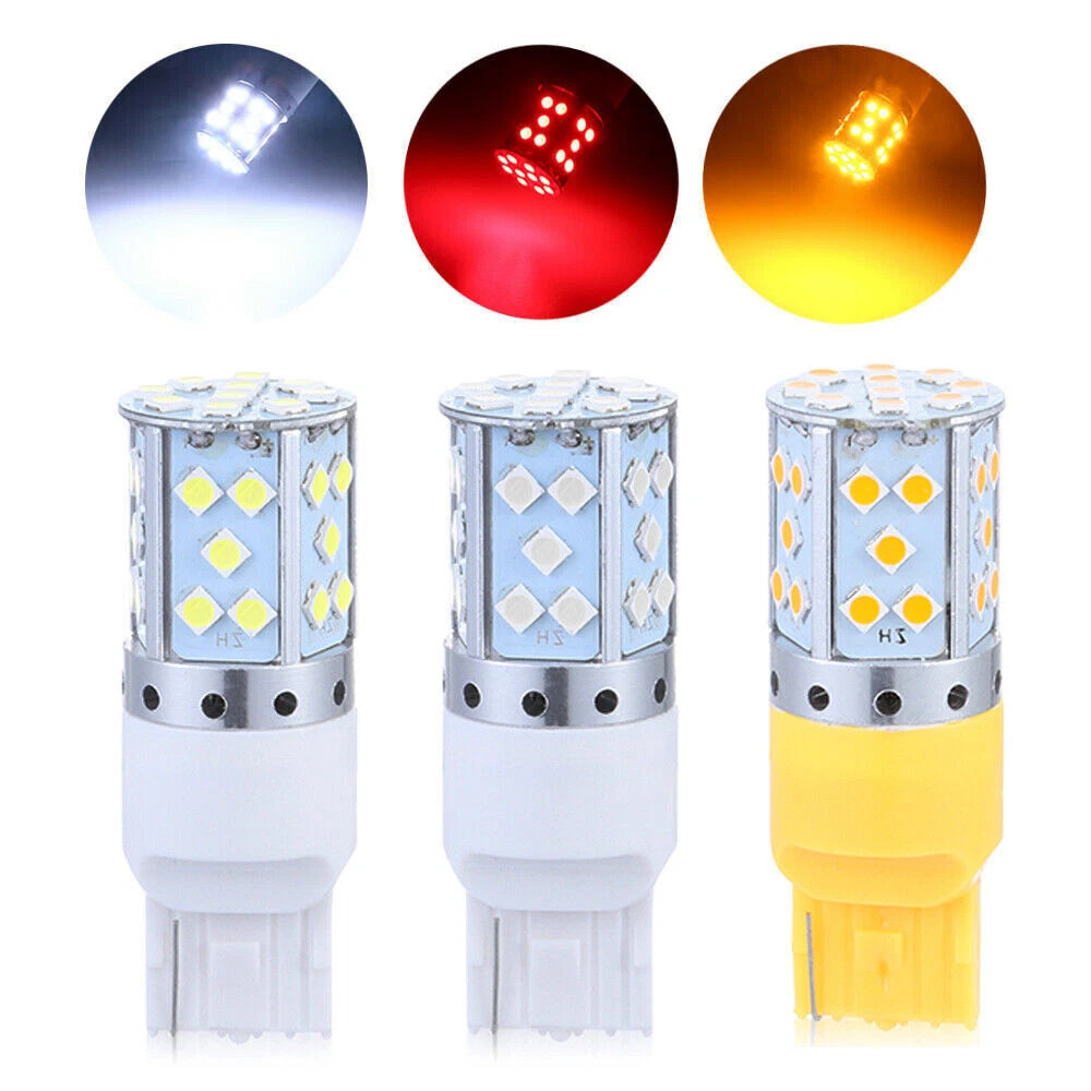 Auto LED decodificado luz de dirección estroboscopica resaltado 1156 3030 35SMD luz de freno 1157 luz trasera T20