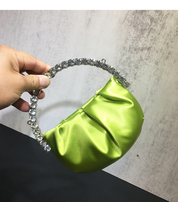 Nylon Solid Color Dumpling Shape Evening Bags display picture 4