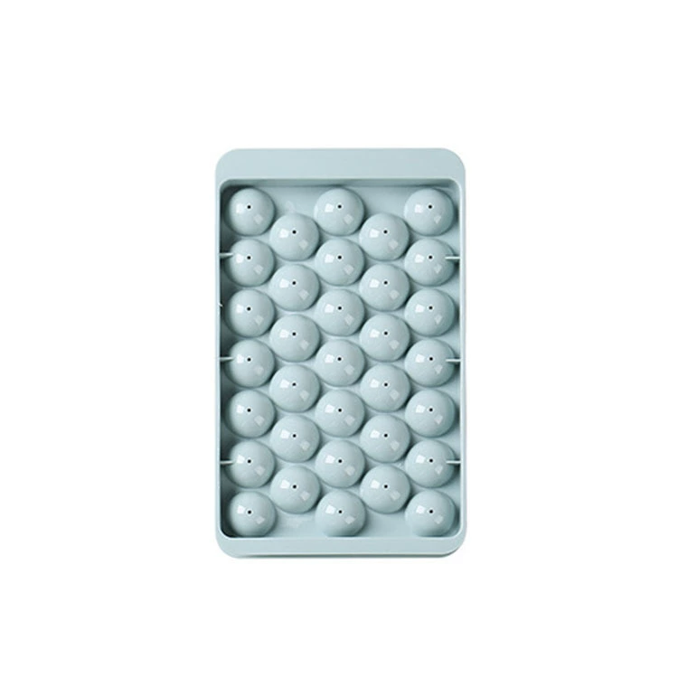 Форма для льда Glore 33 ячейки, круглая, 15×9×2 см, многоцветная силикон/пластик