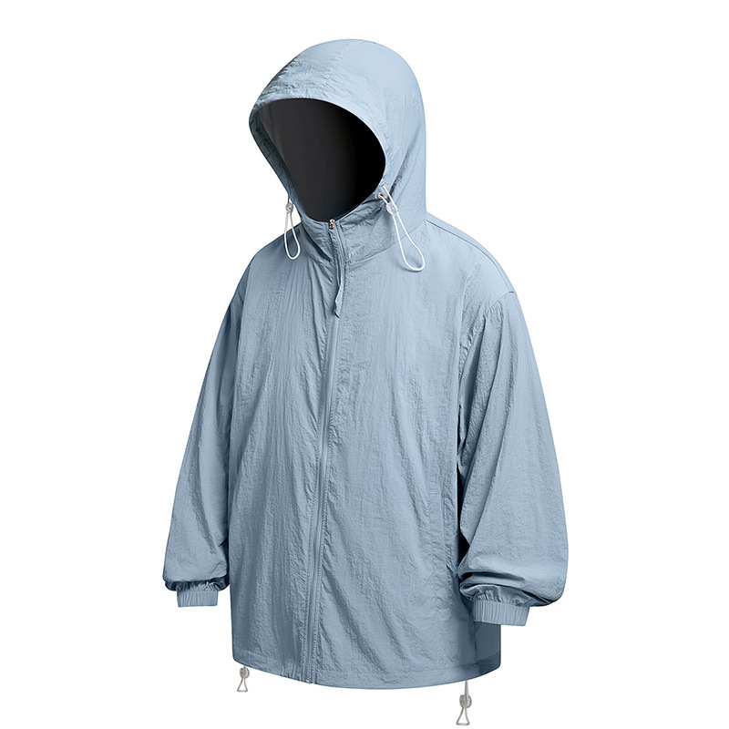 Verano fino al aire libre frío anti-ultravioleta UPF50 ropa de protección solar de pesca suelta ropa de protección solar chaqueta de hombre personalizada image 10