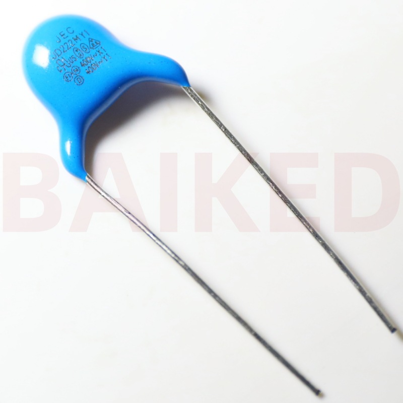 安规电容 JEC JD222MY1 X1 400V Y1 400V 222M 400VAC 2.2nF 20%|ms