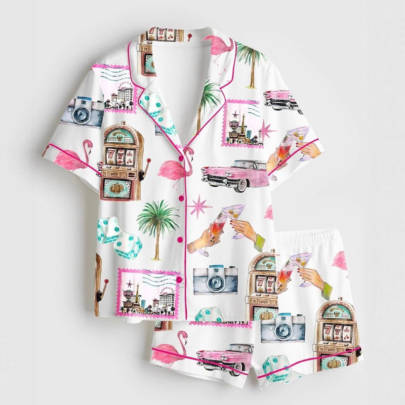 2025 European and American Cross-Border Amazon Casual Suit Fashion Pajamas Adult 3D Digital Printing Clothing Factory Direct Sales