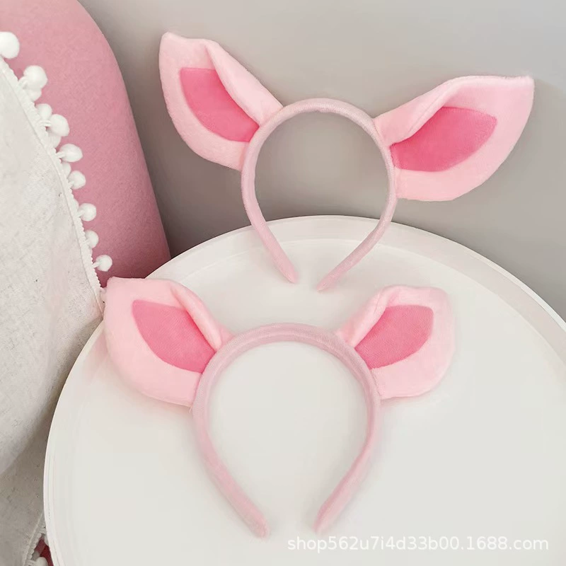 Cute cartoon fuchsia headband, funny hairpins, hair accessory