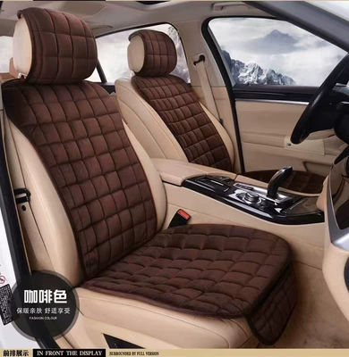 cushion crystal velvet comfortable | Wool pad - single-seat-backrest-brown