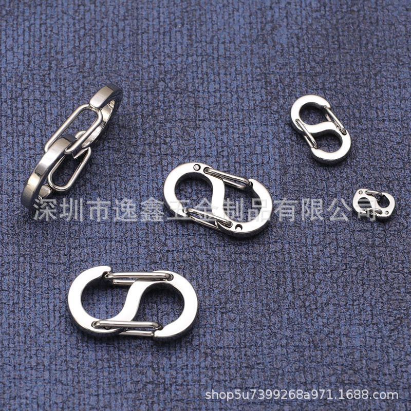 316ステンレス超ミニ8字バックルミニ快掛s型スプリングバックルネックレスブレスレット接続バックル