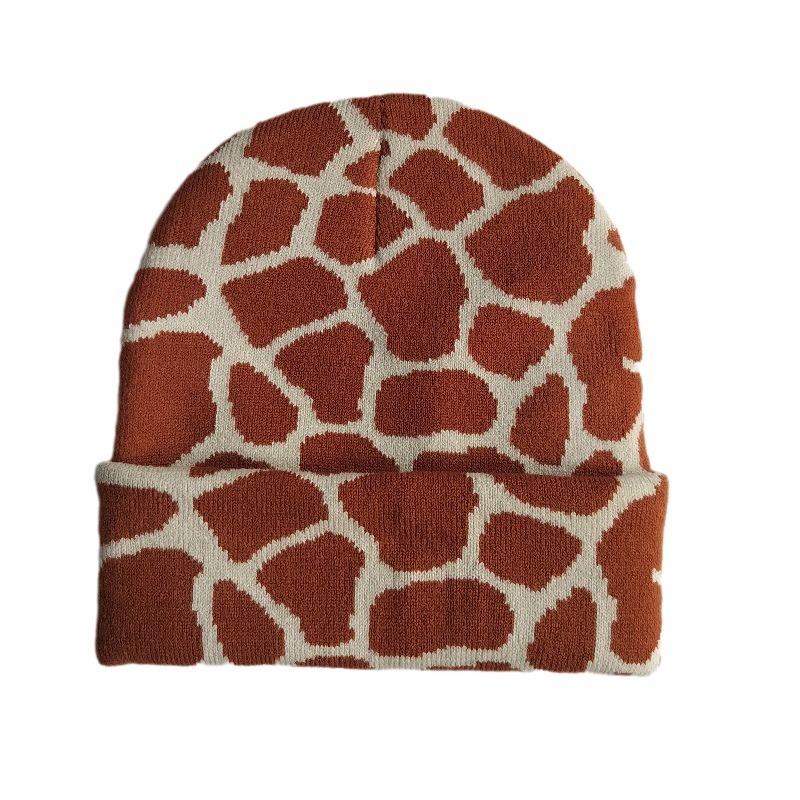 Gorro de Punto Jacquard de Acrílico Térmico, Cortavientos y Plegable para Exteriores e Invierno
