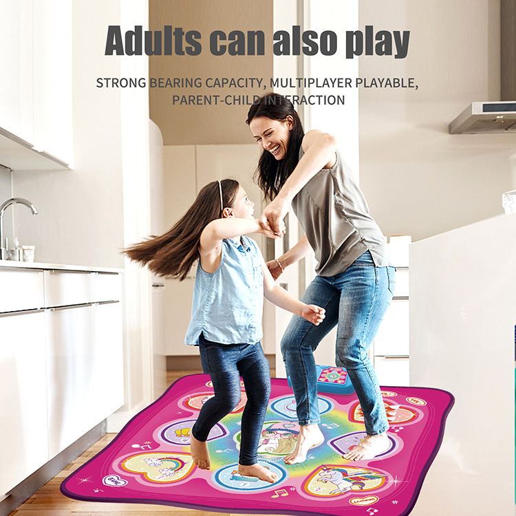 公主恐龙跳舞毯主题 音乐垫 宝宝女童岁儿童女孩生日礼物小孩玩具