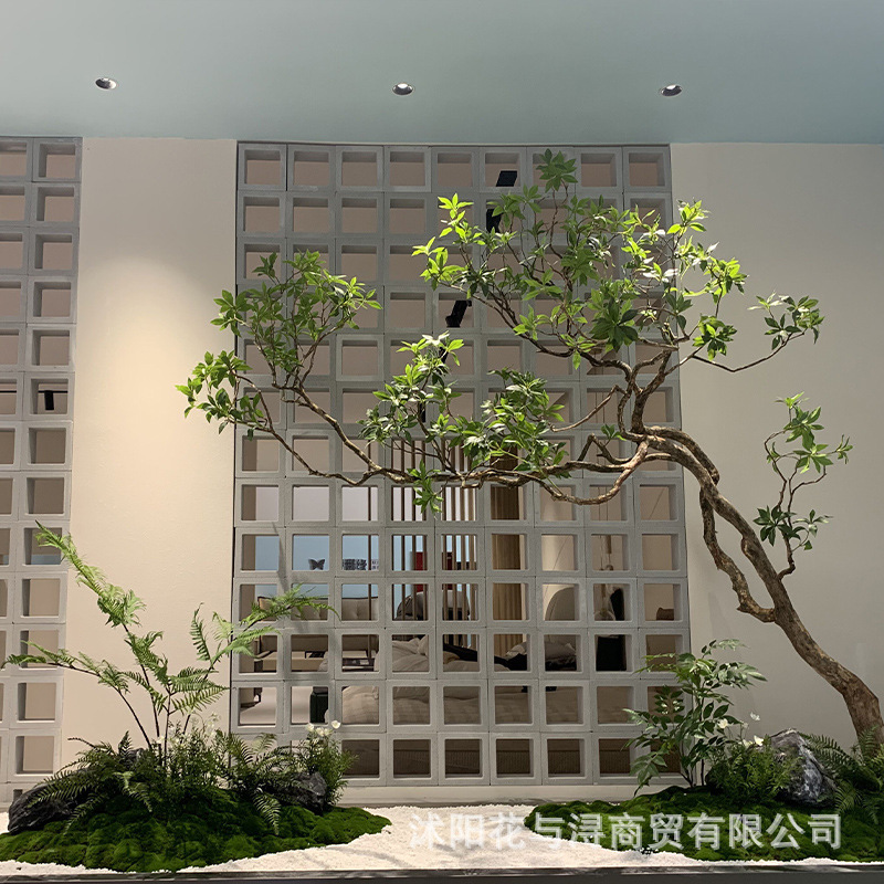 仿真马醉木室内外装饰摆件橱窗玄关景观吊钟假树大型绿植造景组合|undefined