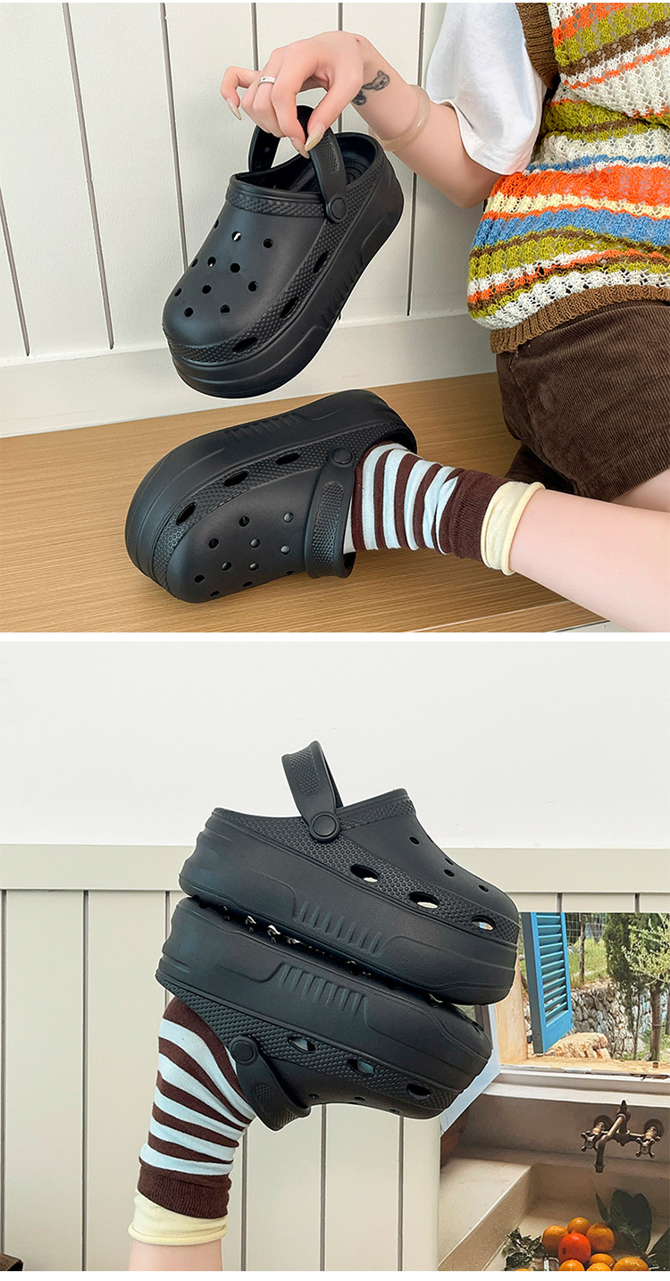 Women's Platform Beach Clogs Non-slip Eva Sandals For Summer_voghion.com