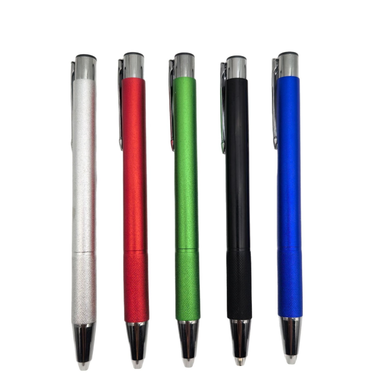 Nuevo bolígrafo de lámpara de metal esmerilado de pulsación lápiz de punta creativo LED lápiz de lámpara de punta antorcha lápiz de bola