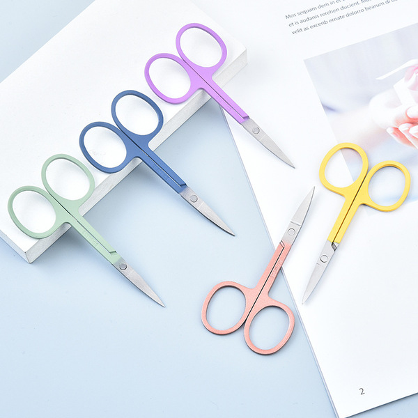 cosmetic scissors for eyelashes stainless steel for eyebrows