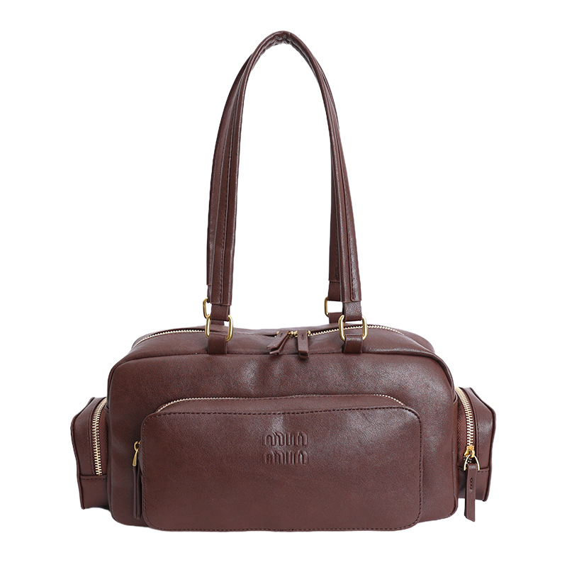 Diseño de nicho transfronterizo bolso de locomotora multibolsillo bolso de almohada portátil de viaje retro de mujer bolso de hombro casual brazo