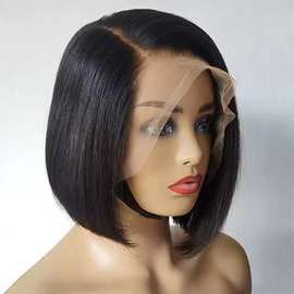外贸欧美假发lace bob wig仿真人发头套human hair wigs前蕾丝假