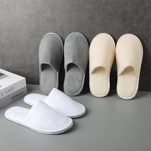 Disposable Slippers Coral Velvet Thick Bottom Beauty Salon Hotel B&B Home Hospitality Aviation Travel Wholesale