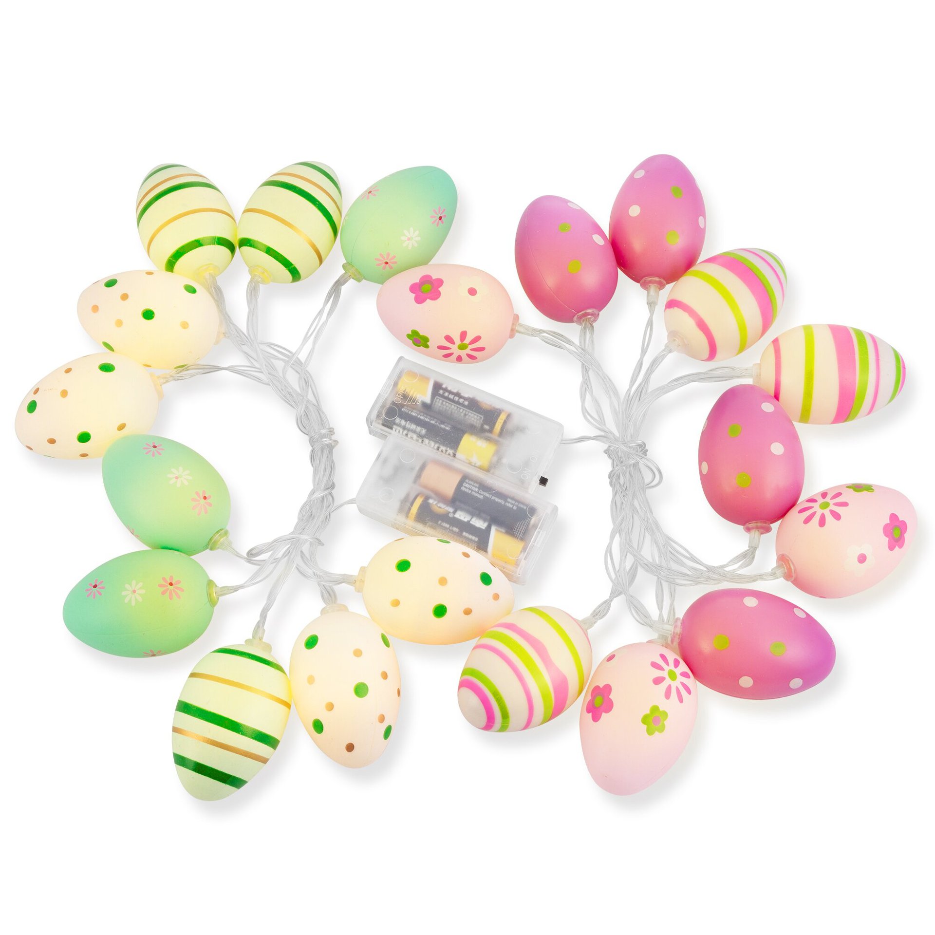 Pascua cáscara rota huevo luz cadena LED huevo color luz intermitente luz de la secuencia de Navidad fiesta de cumpleaños luz decorativa