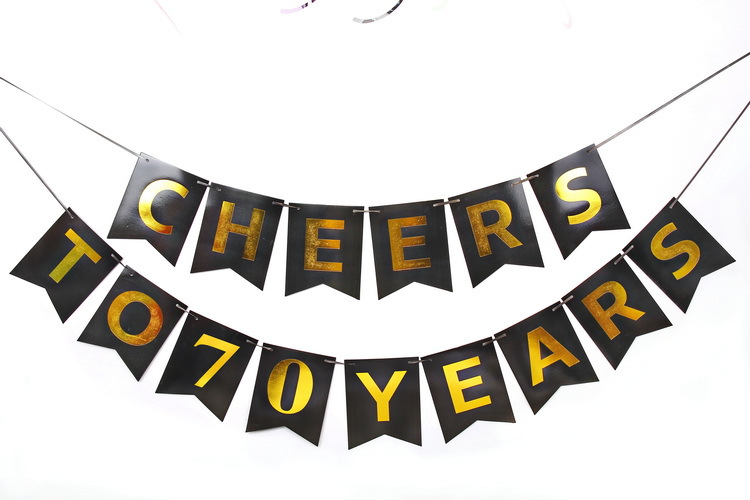 CHEERS TO 30 YEARS Banner Party Anniversary Decoration