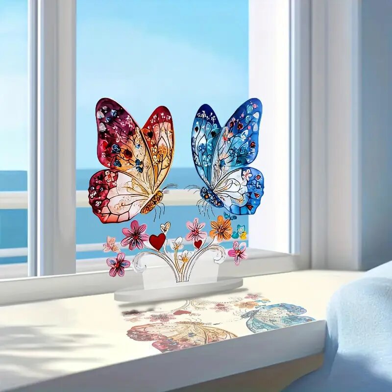Adornos de marca de pie de acrílico transfronterizo, artesanías personalizadas, mesa, Día de la madre, Día del padre, Halloween, regalos de Navidad image 50