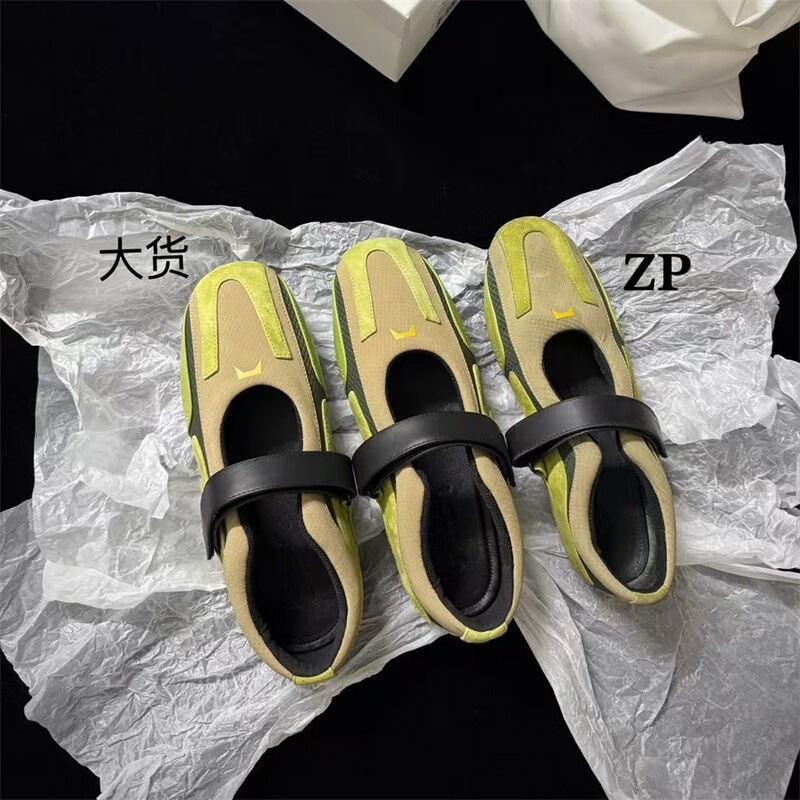 南油高定OFF2025新品魔术贴浅口玛丽珍休闲运动鞋羊皮麂皮手工鞋|undefined