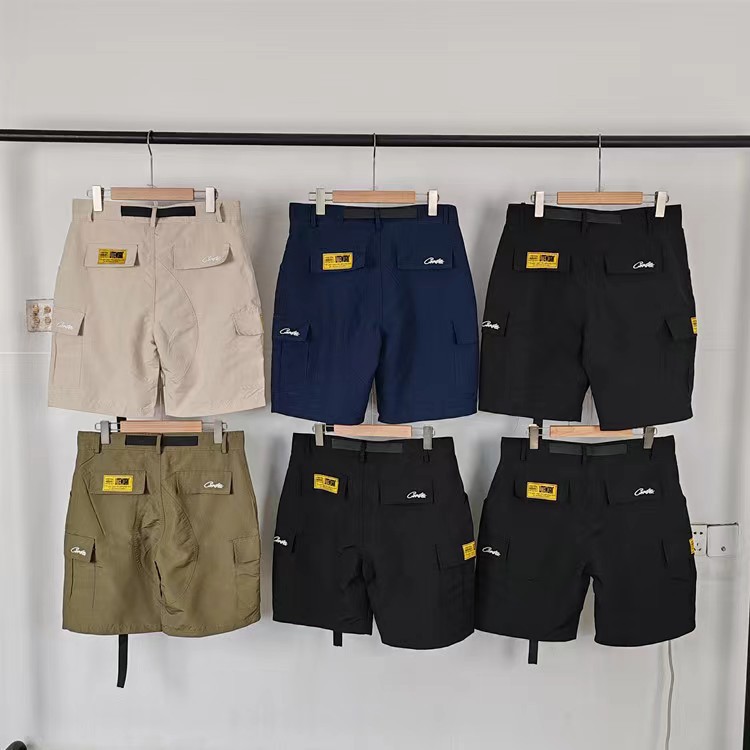 Retro americano de alta calle de bolsillo crucero impresión de herramientas pantalones cortos hombres marca de moda de verano pantalones cortos de herramientas sueltos hombres