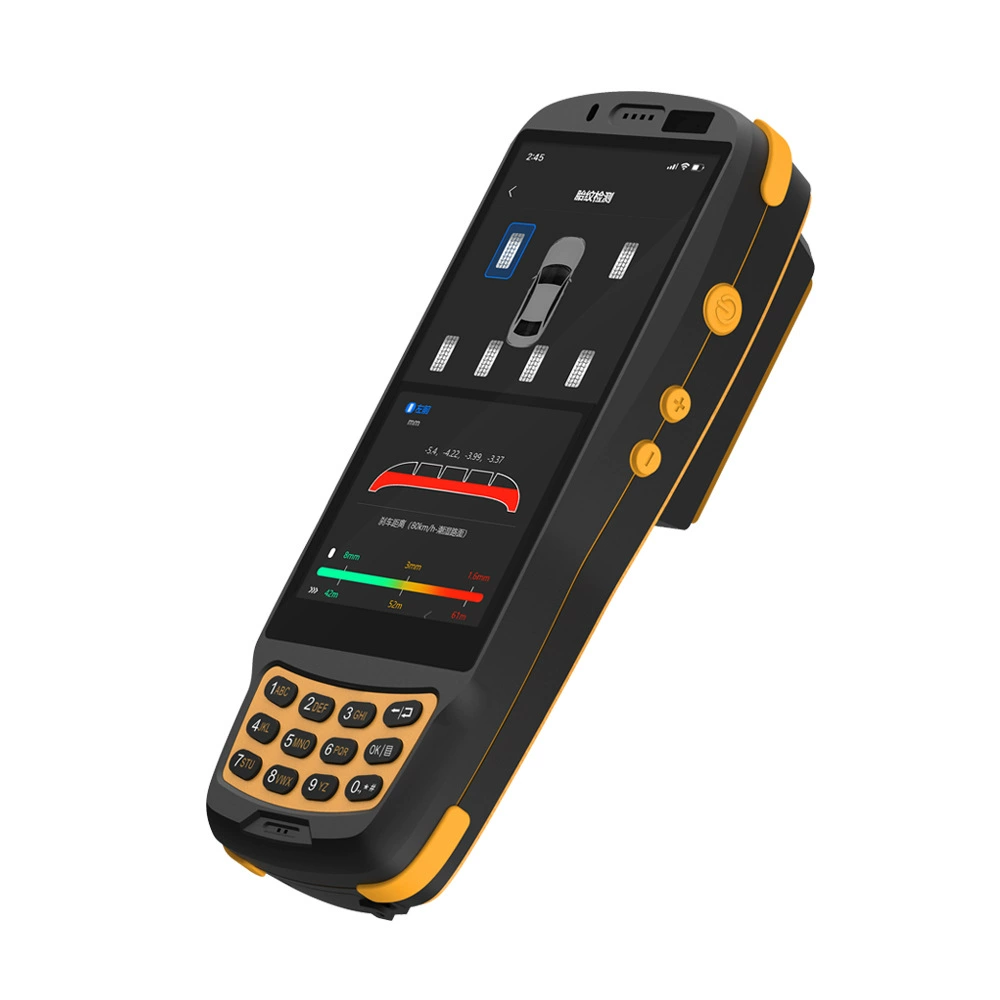 Car tire wear detector Hand holding PDA terminal tire pattern deep detection equipment laser tire detector