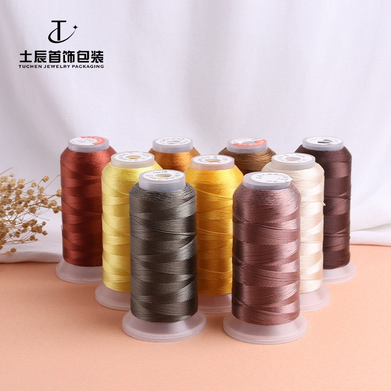 流苏线diy人工莫兰迪6股线编织吊穗线穗子线冰丝做流苏线材大卷01