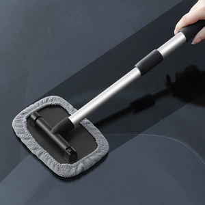 Car Front Windshield Cleaning Brush, Car Window Dust Removal Duster, Car Interior Defogging Brush, Car Wiping Tool