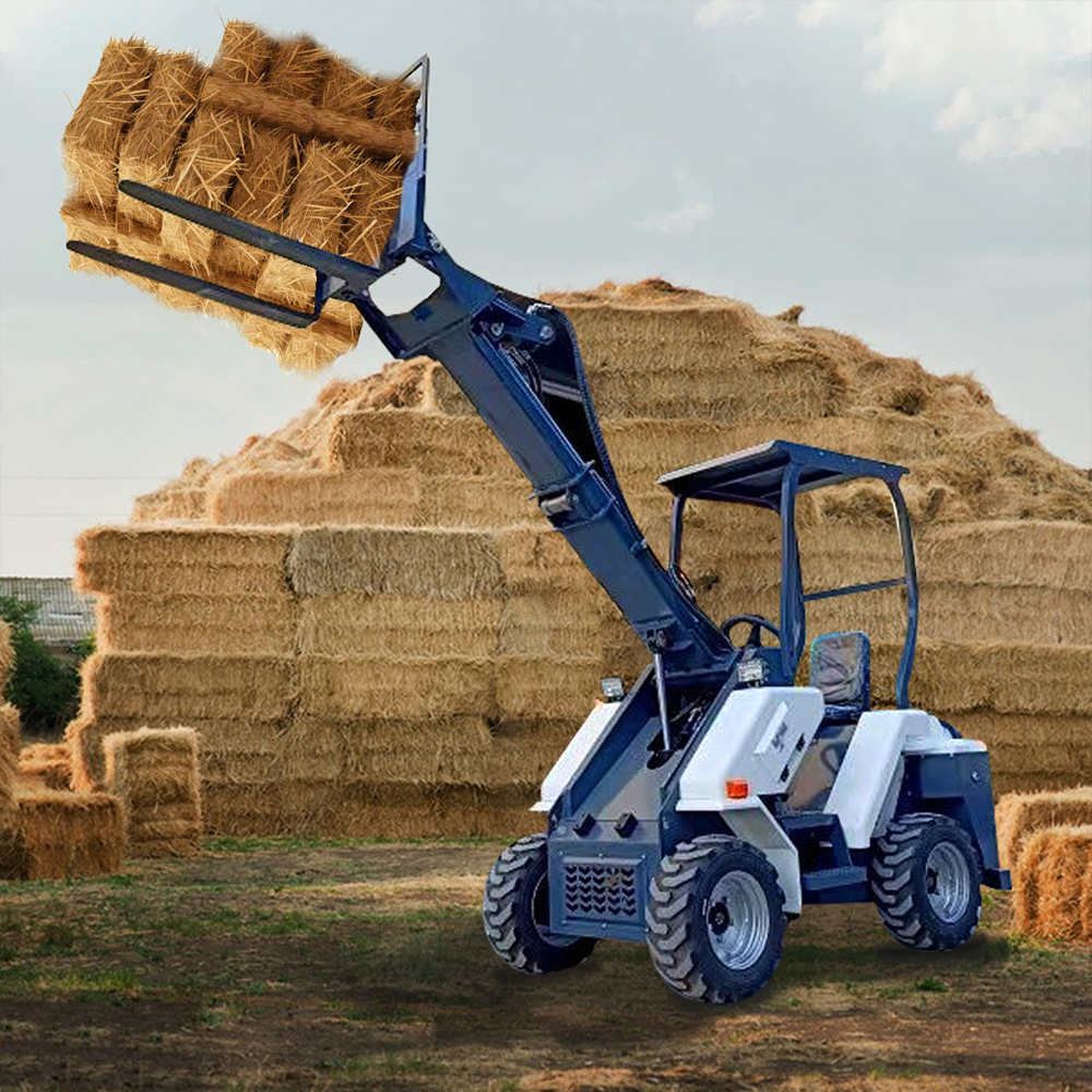 海拓工厂新款液压四驱全地形装载机 出口美多功能农用家用铲车