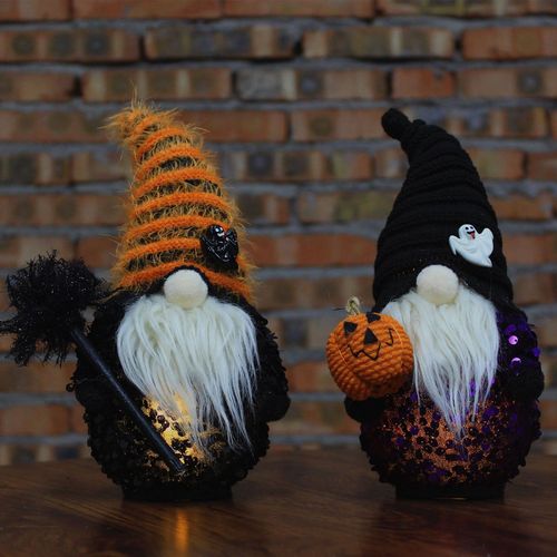Halloween decoration new style pumpkin gnome faceless doll Halloween goblin figure ornament gift