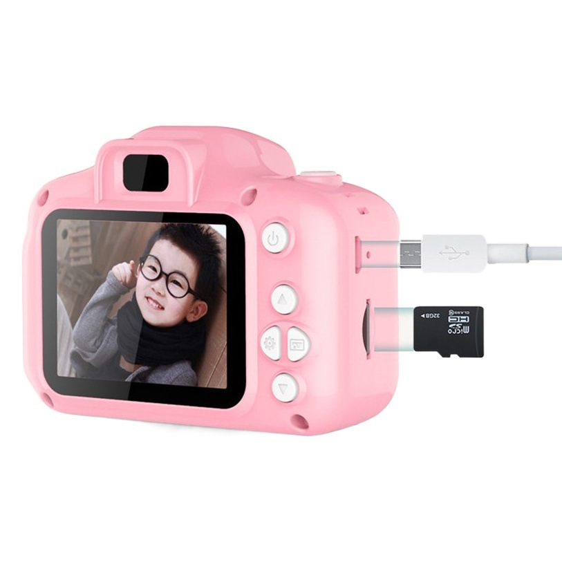Cámara digital infantil X2 de dibujos animados, mini cámara tipo SLR para niños, foto y video, venta al por mayor