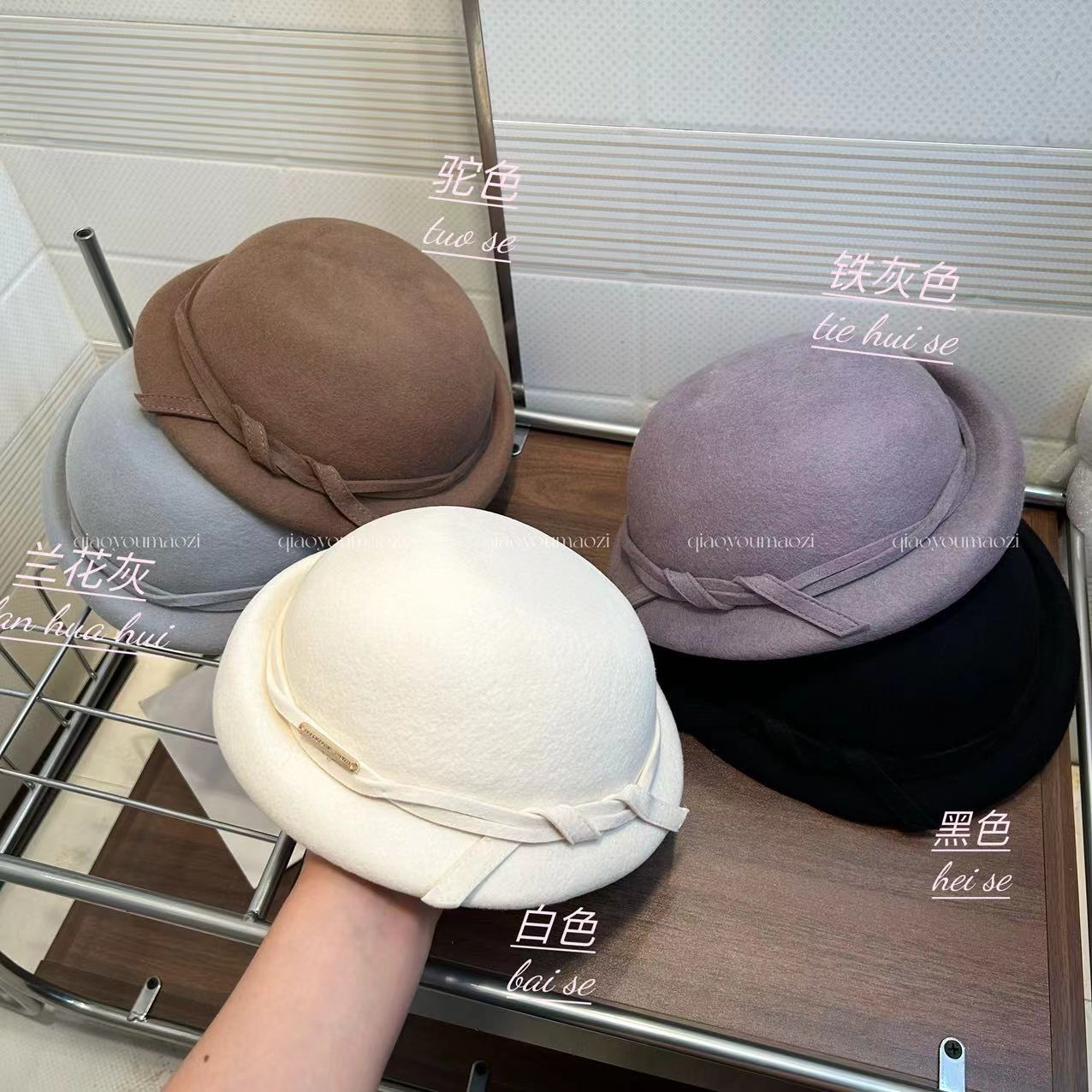 Autumn and Winter Japanese Style CL4 Wool Women's Retro Painter Hat Day Tiara Beret Fashion Felt Hat Fashion