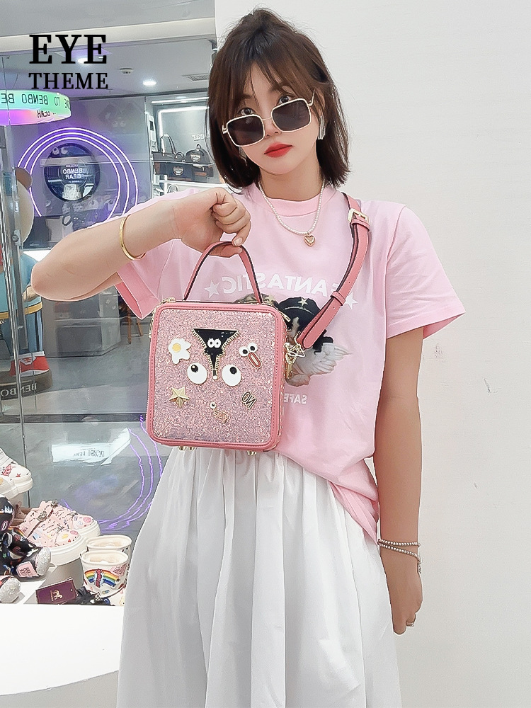 Personalidad de moda bolsa de perfumes de mujer insignia rosa bolso de mano bolso de estilo de alta sensación 2600 #