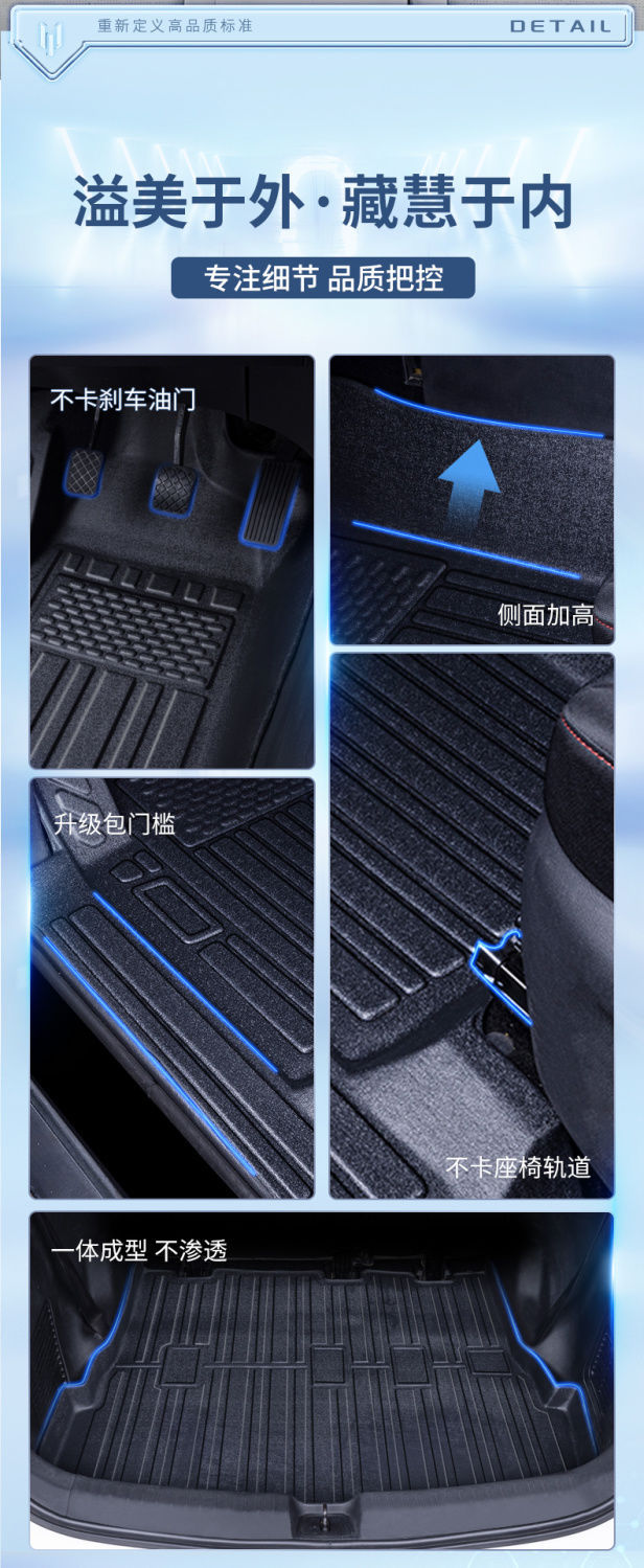 Suitable for Baojun 730 Floor Mats Surrounding Baojun 14-21 Baojun 730 Interior Tpe Car Floor Mats Trunk Mat