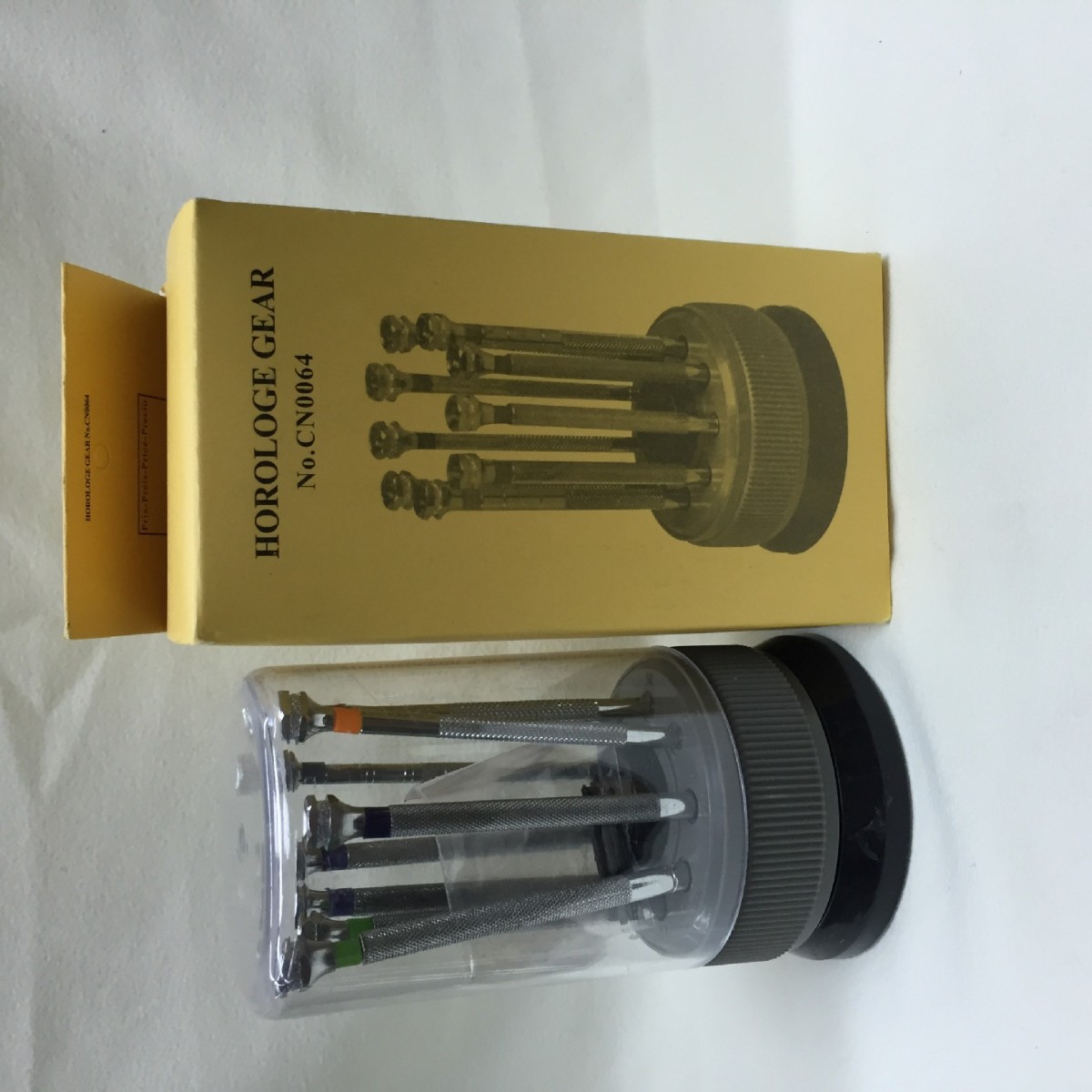 手表工具 修表工具 多彩螺丝刀套装桶装 带罩盖送备用刀头